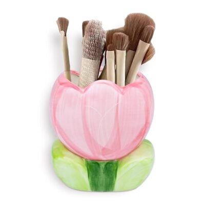 Ceramic Tulip Flower Design Makeup Brush