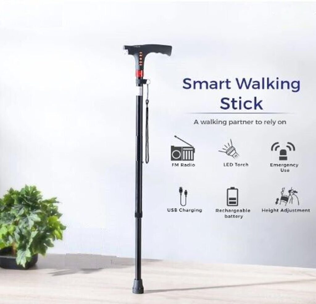 Smart Walking Stick with LED Lights