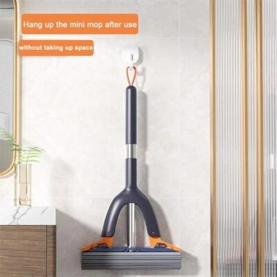 Portable Self Squeeze Mini Mop, Small Mop Cleaning Sponge mop