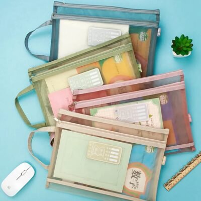 Transparent A4 Mesh File Bag (1 Piece)