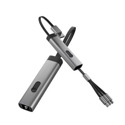 Charging Cable, 3 in 1 Extendable, 3A Rapid Charging, Max 15W, Retractable Charging Cord