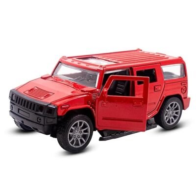Mini SUV Vehicle Diecast Hummer Pull Back Monster Truck Toy with Metal Body