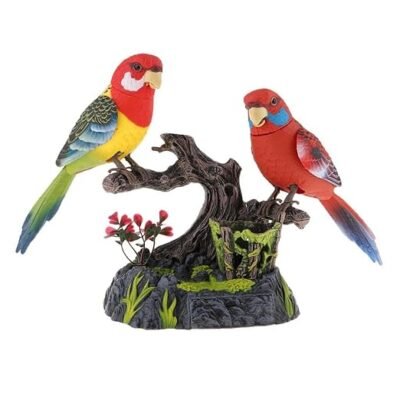 Simulated Chirping Dancing Parrot Realistic Motion Sensor