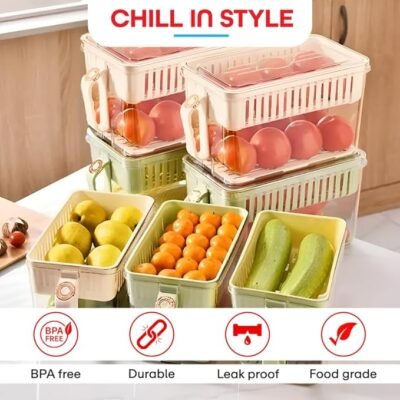 Fridge Organizers Storage Box Set