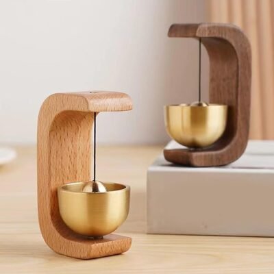 Shopkeepers Bell Vintage Japanese Style Wooden Door Bell for Home
