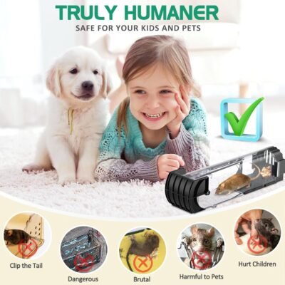 Plastic Humane Live Mouse & Rat Trap Cages, For Home