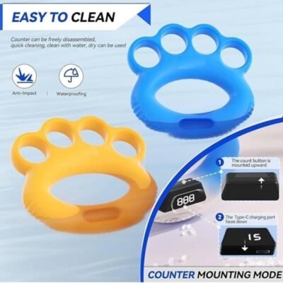 Hand Grip Strengthening With Counter Adjustable Finger