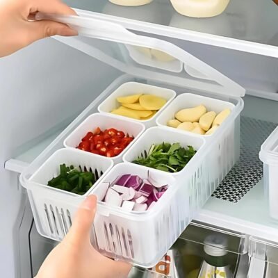 Fridge Storage Container With Lid – 6