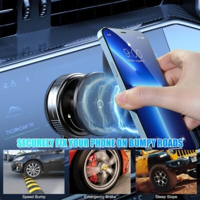 360° Vacuum Magnetic Phones Holder, Magnetic Car Phone Mount