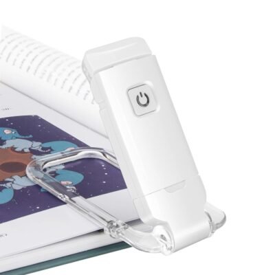 Book Lamp for Students, USB Rechargeable LED Study Light, 3 Light Modes, Clip-On, Portable & Eye-Friendly