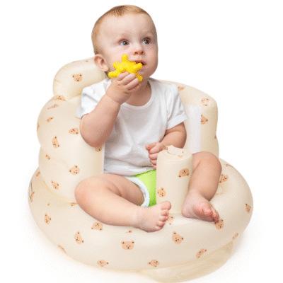 Inflatable Baby Seat - Blow Up Baby Chair Seats for Infants for Sitting Up 3 Months and Up, Inflatable Portable Sit Up Chair for Home, Floor, Travel