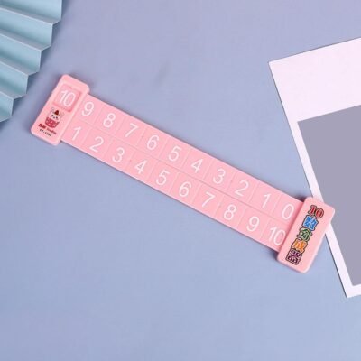 Enakshi (LABEL) Creations Portable Mathematics Decomposition Ruler Teaching Aids for Children Pink